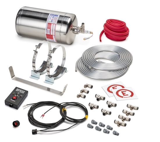 SPARCO FIRE EXTINGUISHER SYSTEM  4.25 LITER ELECTRIC ALUMINUM