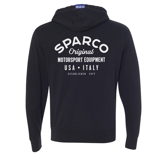 SPARCO GARAGE PULLOVER BLACK BACK