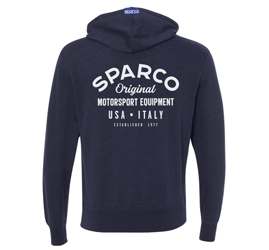 SPARCO GARAGE PULLOVER NAVY BACK