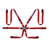 SPARCO 6 PT 2" ALUMINUM MARTINI RACING HARNESS RED