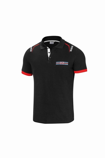 SPARCO POLO EMBROIDERIES BLACK