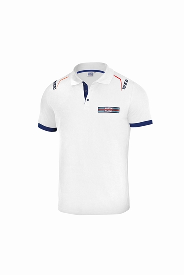 SPARCO POLO EMBROIDERIES WHITE