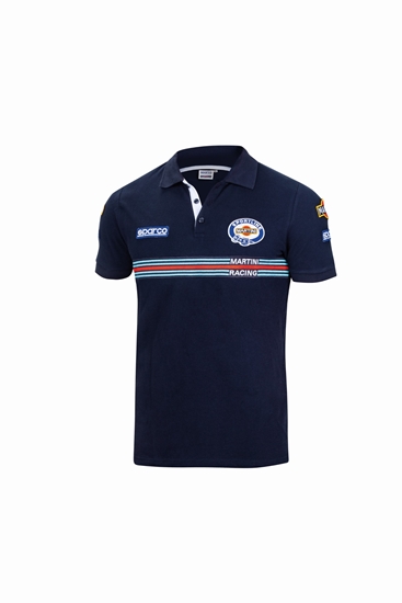SPARCO MARTINI POLO PATCHES NAVY