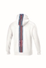 SPARCO MARTINI RACING STRIPED HOODIE WHITE