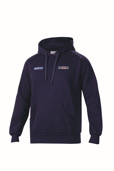 SPARCO MARTINI RACING STRIPED HOODIE NAVY