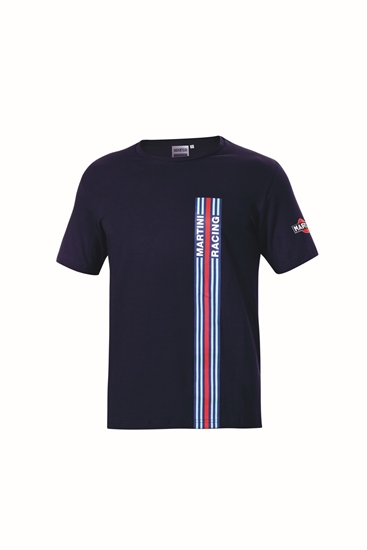 SPARCO MARTINI STRIPES T-SHIRT NAVY 