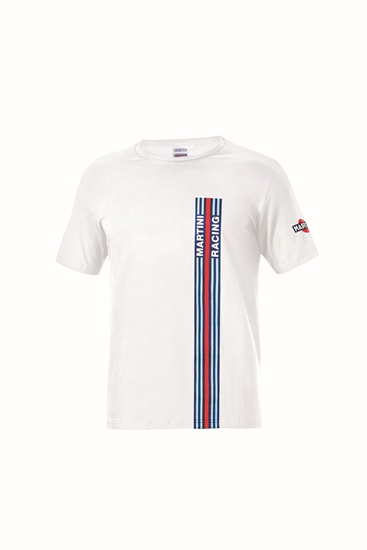 SPARCO MARTINI STRIPES T-SHIRT WHITE