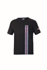 SPARCO MARTINI STRIPES T-SHIRT BLACK