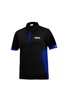 SPARCO POLO ZIP BLACK/BLUE