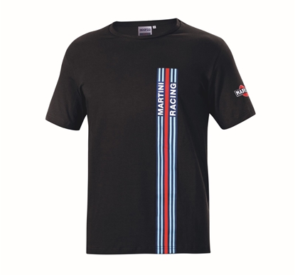 	SPARCO MARTINI STRIPES T-SHIRT BLACK