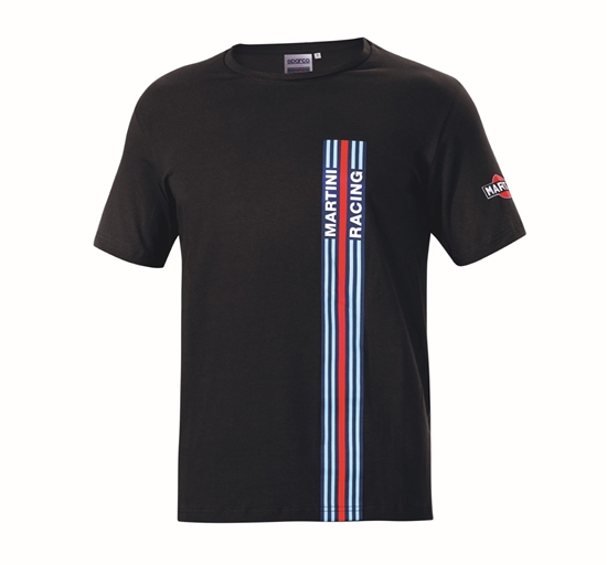 	SPARCO MARTINI STRIPES T-SHIRT BLACK