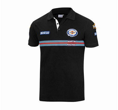 	SPARCO MARTINI POLO PATCHES BLACK