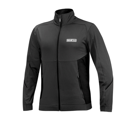 SPARCO FULL ZIP SWEATSHIRT GRAY/BLACK